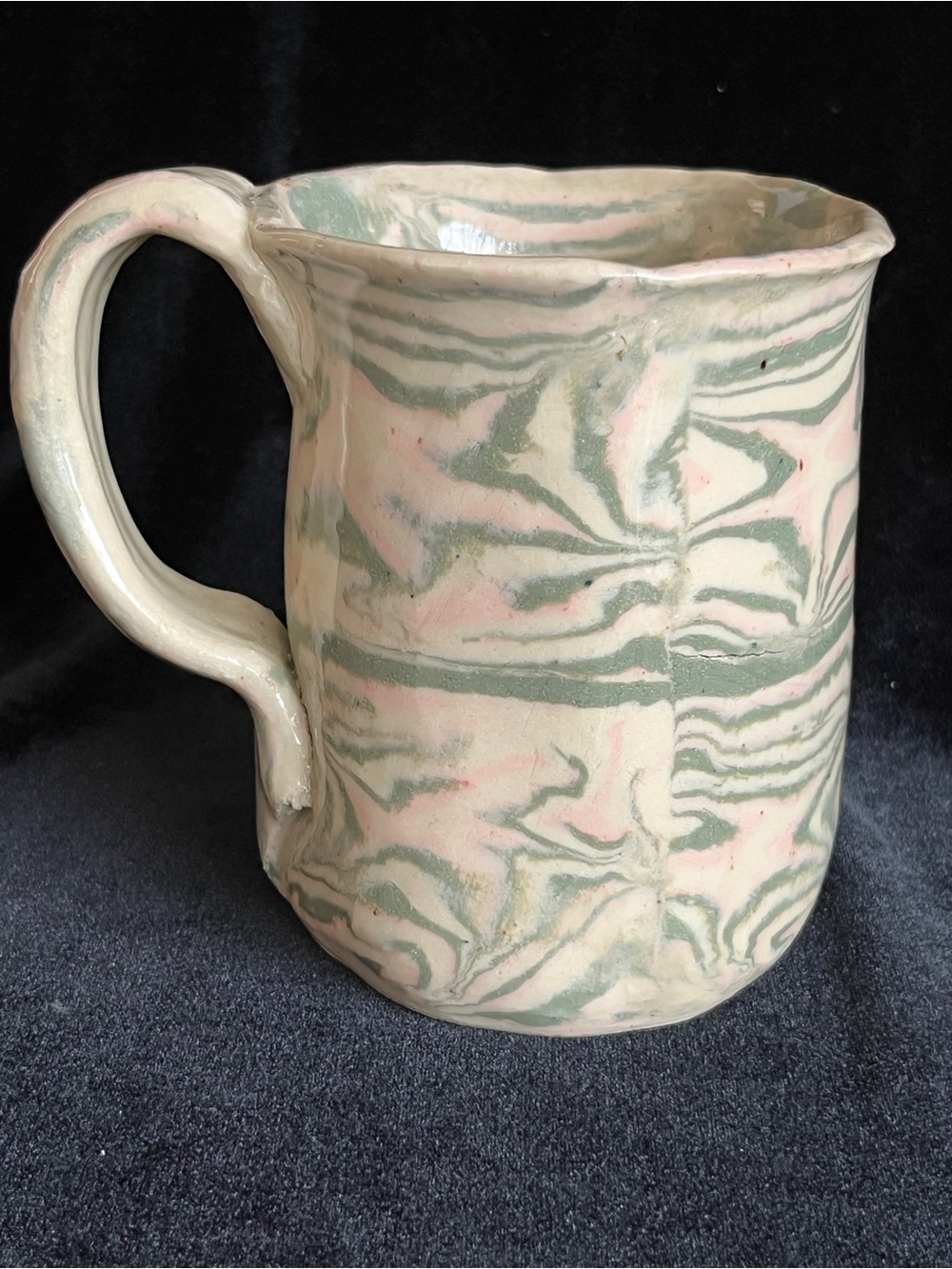 Handmade Rustic Dip Glaze Mug Pencil Holder